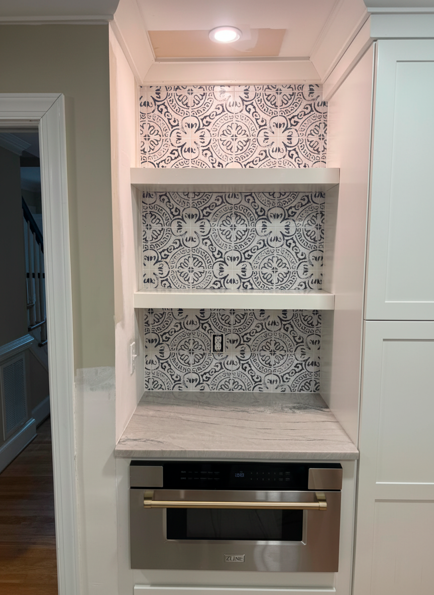 High-quality kitchen tile backsplash installation in Richmond VA by licensed professionals