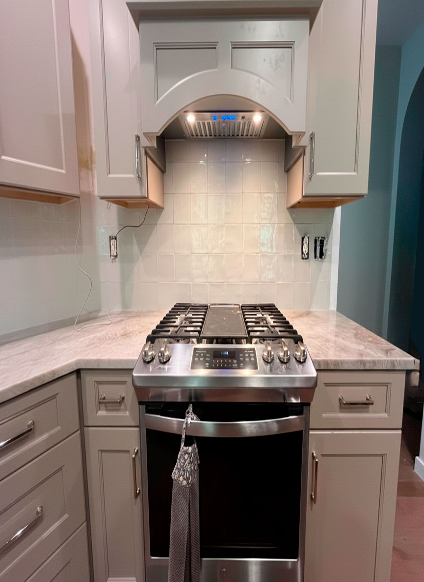 High-quality kitchen tile backsplash installation in Richmond VA by licensed professionals